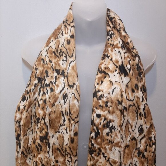 3/$20 TANGREN 100% Pashmina Scarf Python Snake Print Fringed Wrap Shawl - Picture 6 of 12